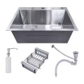 PILETA SIMPLE DE SOBREPONER 55 X 45 X 22 + ACCESORIOS - INOX PILETA SIMPLE DE SOBREPONER 55 X 45 X 22 + ACCESORIOS - INOX
