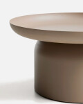 Mesa de centro Arcola de aluminio topo Ø70 cm
