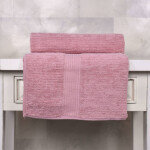 Toallas Hilo Peinado Rosa Cuerpo Plus