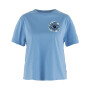 Polo Fjallraven Fjallblomster Logo T-shirt W Mujer Ultramarine