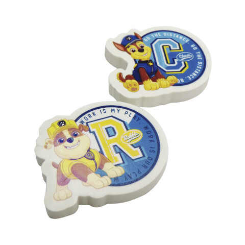 Pack x 2 Goma de Borrar Paw Patrol 4 cm AMARILLO