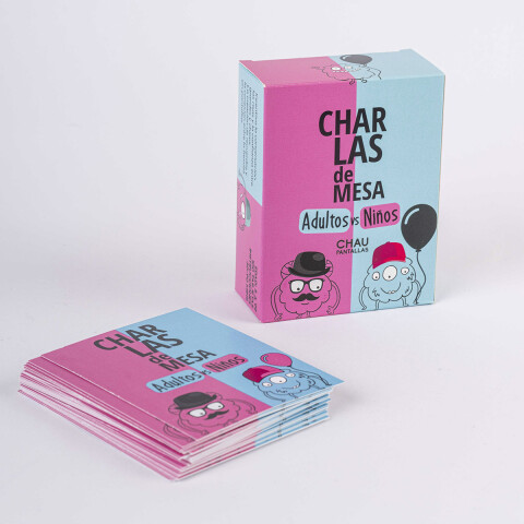 Juego de Preguntas Charlas de Mesa Adultos VS Niños ChauPantallas U