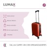 Valija Carry-on de mano Rígidas Con Organizadores Rojo