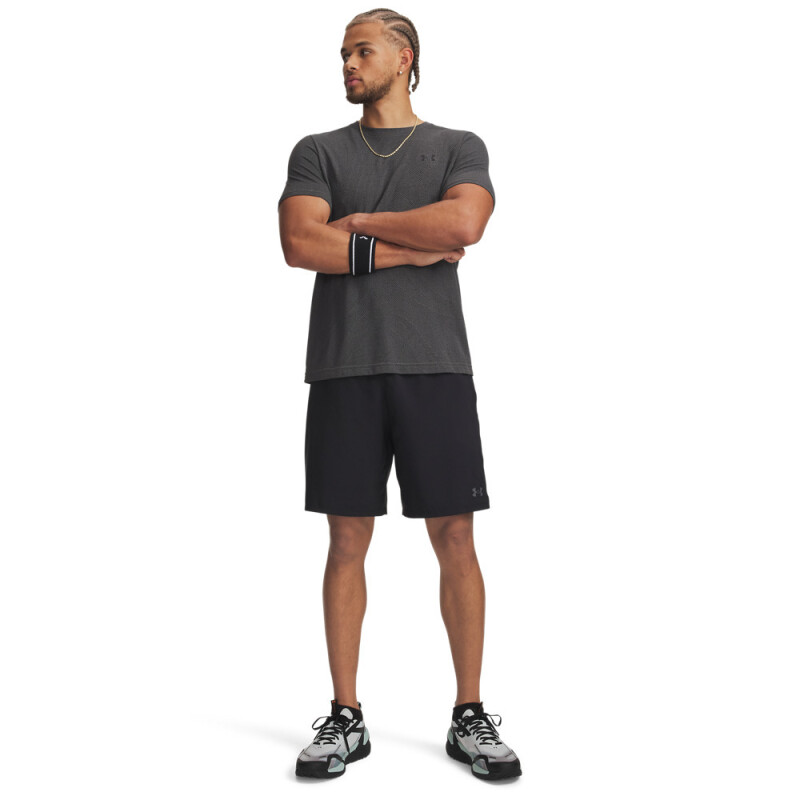 UA Vanish Wven 2.0 8in Short-GRY BLK-001