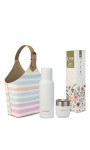 KIT MATERO VELVET RAYAS PASTEL C/ BLANCO