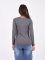 REMERA BÁSICA SOFIA GRIS OSCURO
