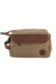 Neceser de Lona Vintage Marrón