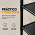 Mueble Organizador Multiuso Inodoro 3 Estantes Acero Inox Negro 1