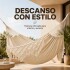 Hamaca Paraguaya Silla Colgante Reforzada Jardín Bolso + Acc Variante Color Blanco