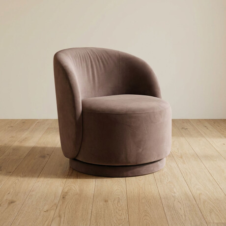 BUTACA GIRATORIA 1 CUERPO TELA NATURAL-BEIGE UMI BEIGE