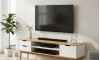 Rack para TV - Linea Nórdica Roble/Blanco