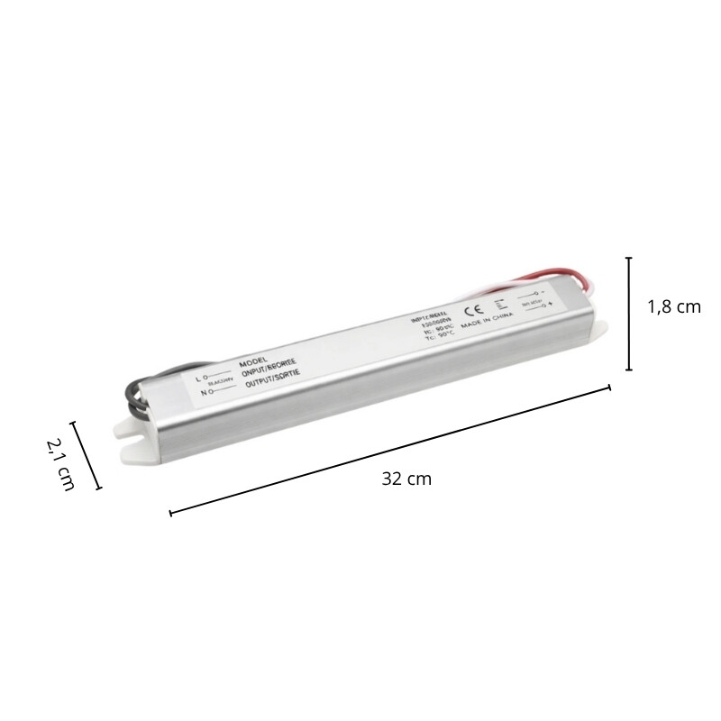 Transformador Slim 24V 120W para Cinta LED Transformador Para Cinta LED 24V Modelo Slim De 120W