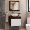Mueble De Baño 1419 Artecas Bacha Acrílica + Espejo Blanco Sintra Mueble De Baño 1419 Artecas Bacha Acrílica + Espejo Blanco Sintra