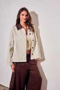 Trench Cuadros Nácar