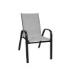 Silla Arye Paysandu beige de aluminio ligero Gris