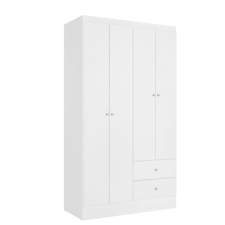 PLACARD ROPERO 4 PUERTAS MDP BLANCO ASTRO II
