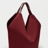 Bolso Josephine en efecto gamuza Bordeaux