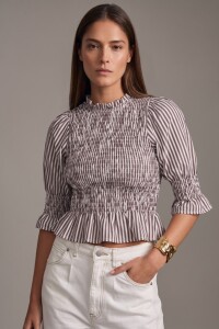 Blusa Rayada Chocolate