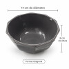 Juego de 6 Bowls de Cerámica Octagonal Gris Juego de 6 Bowls de Cerámica Octagonal Gris
