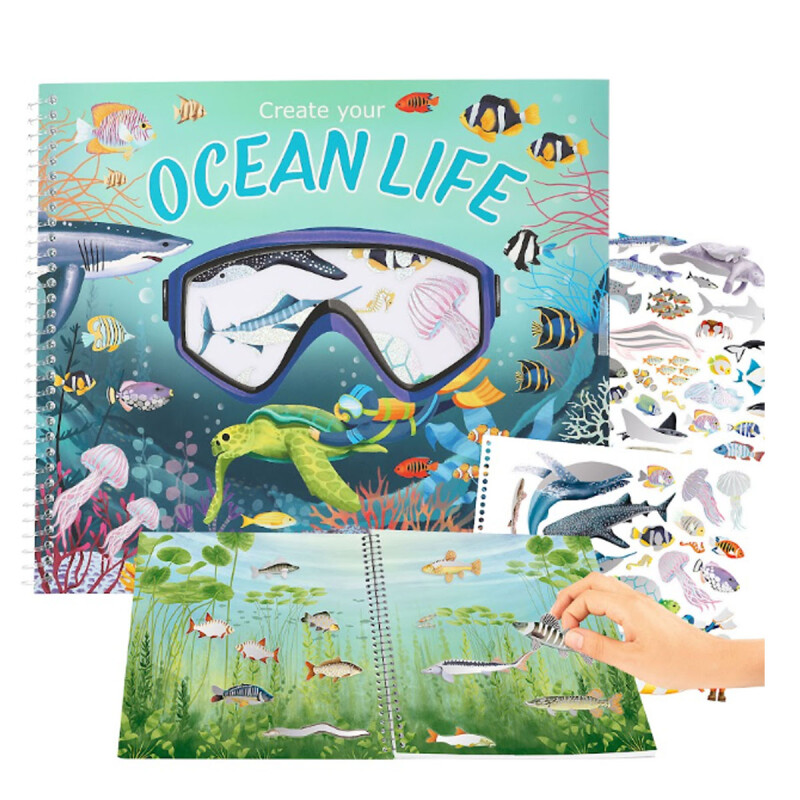 Libro de Stickers para crear escenas Ocean Life Libro de Stickers para crear escenas Ocean Life