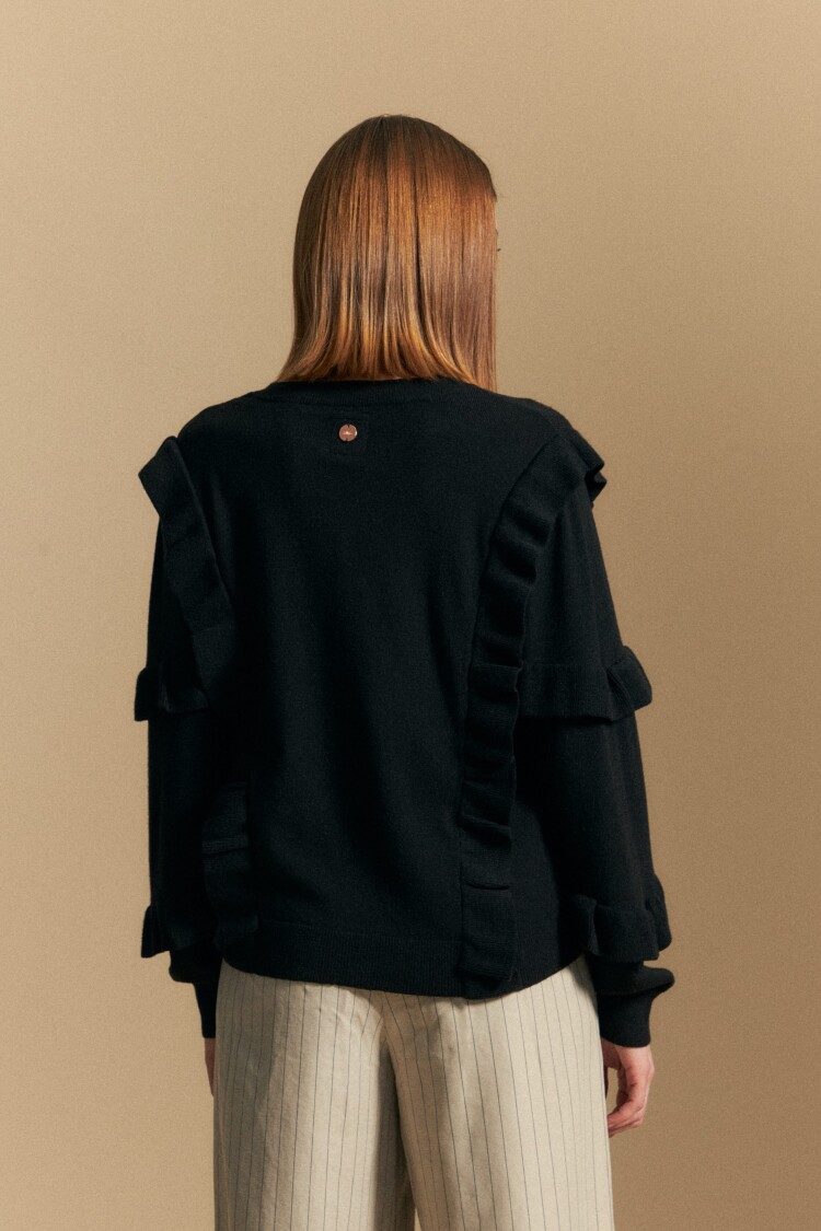 SWEATER CIGANDA Negro