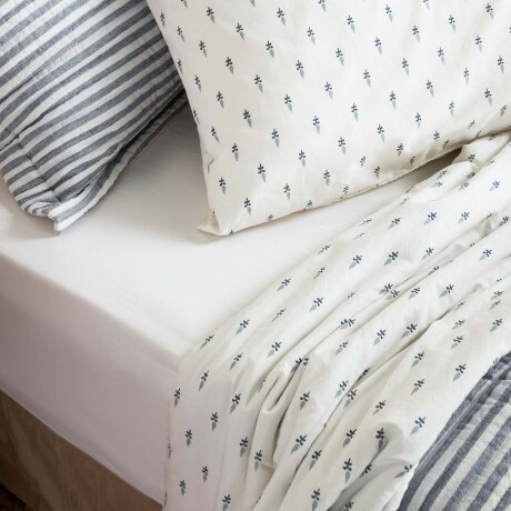 JGO SÁBANAS STRIPE, 2 PLAZAS ALGODON 180H GARMENT WASHED