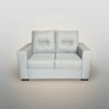 SOFA 2 CUERPOS - TAPIZADO TELA GRIS CLARO SOFA 2 CUERPOS - TAPIZADO TELA GRIS CLARO