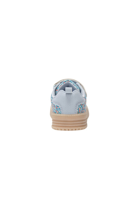 Championes con velcro, diseño floral, azules Sin color