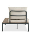 Módulo lounge HOU chaise longue madera dura Módulo lounge HOU chaise longue madera dura