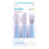Set x3 cubiertos BUBA pastel celeste