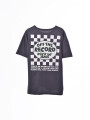 REMERA OVER FAST GRIS OSCURO