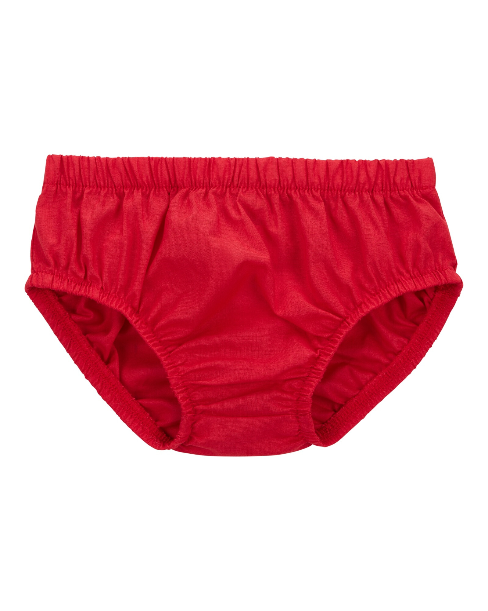 Vestido de algodón, con lunares y flores bordados, rojo Sin color