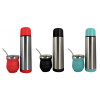 Set Termo De 500ml Mate Y Bombilla Selecta Verde Agua