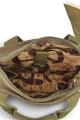 Cartera morral de lona Marrón