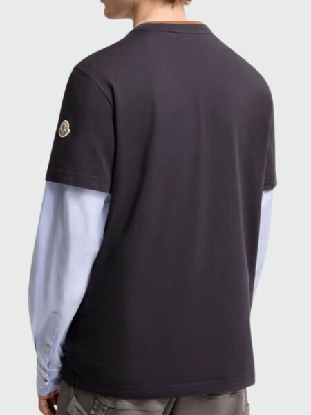MONCLER - Remera de Algodón con Logo 742