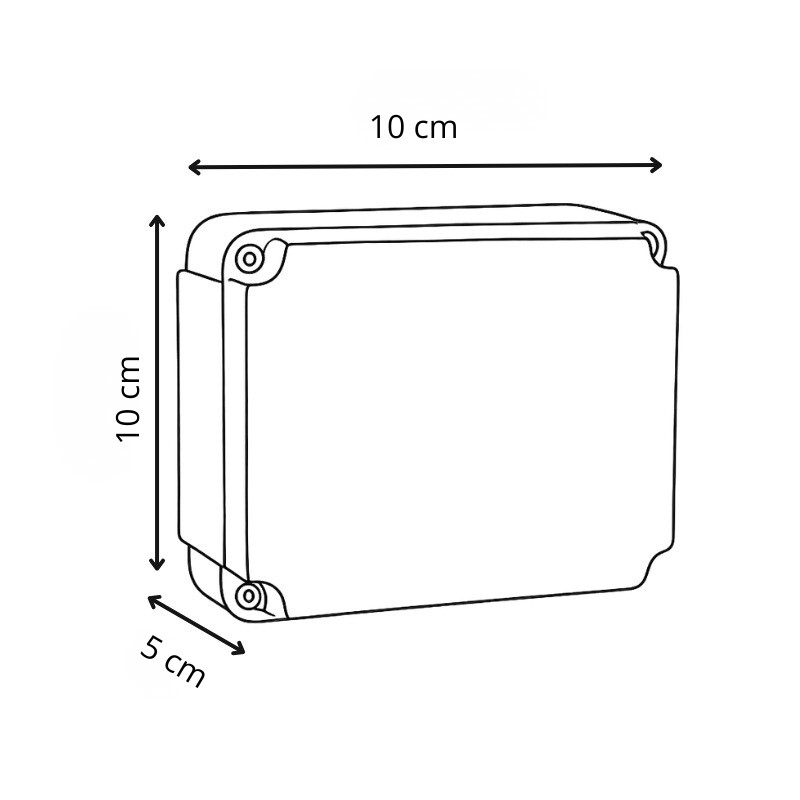 CAJA ESTANCO EXTERIOR Caja Estanco Exterior 10x10x5cm IP55 Gris