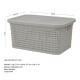 Caja simil ratán 2,5 Lts CAPPUCCINO