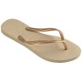 Sandalias Havaianas Slim Mujer Gris Arena/Dorado Claro