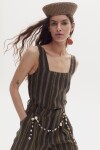 Top Mei en Lino Jungle Stripes