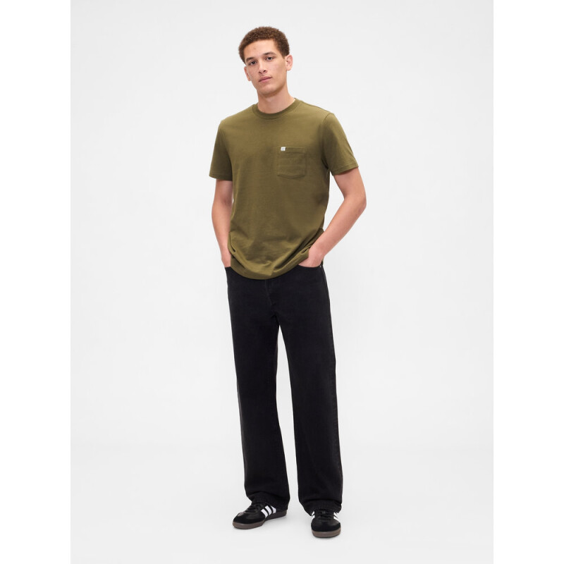 INTL - F SS PKT T LOGO RIPE OLIVE