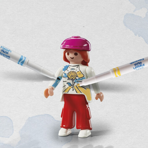 Juego de Skatepark para Pintar Playmobil 44 Piezas U