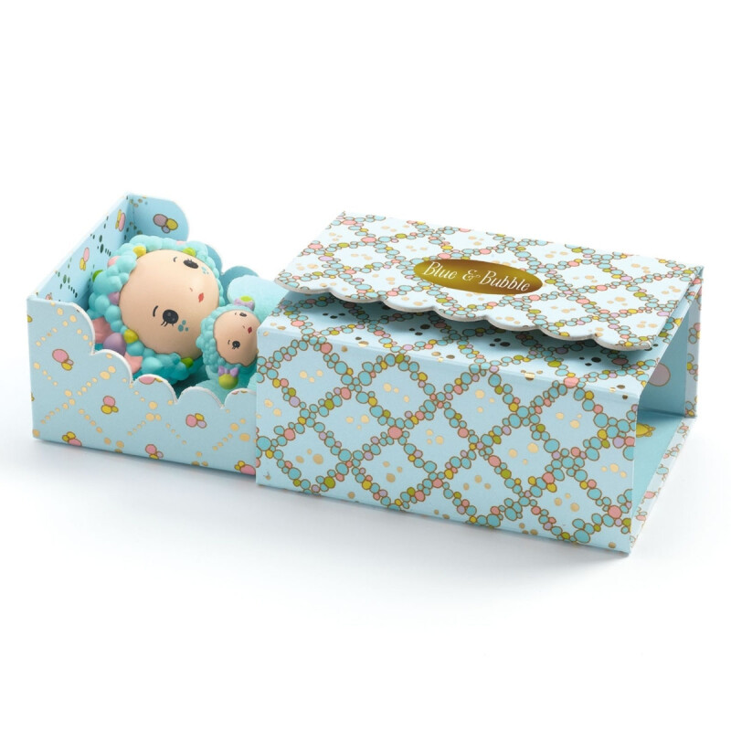 Muñeca Coleccionable Blue Tinyroom Tinyly Djeco Muñeca Coleccionable Blue Tinyroom Tinyly Djeco