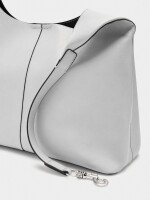 Bolso Liso Estilo Hobo gris
