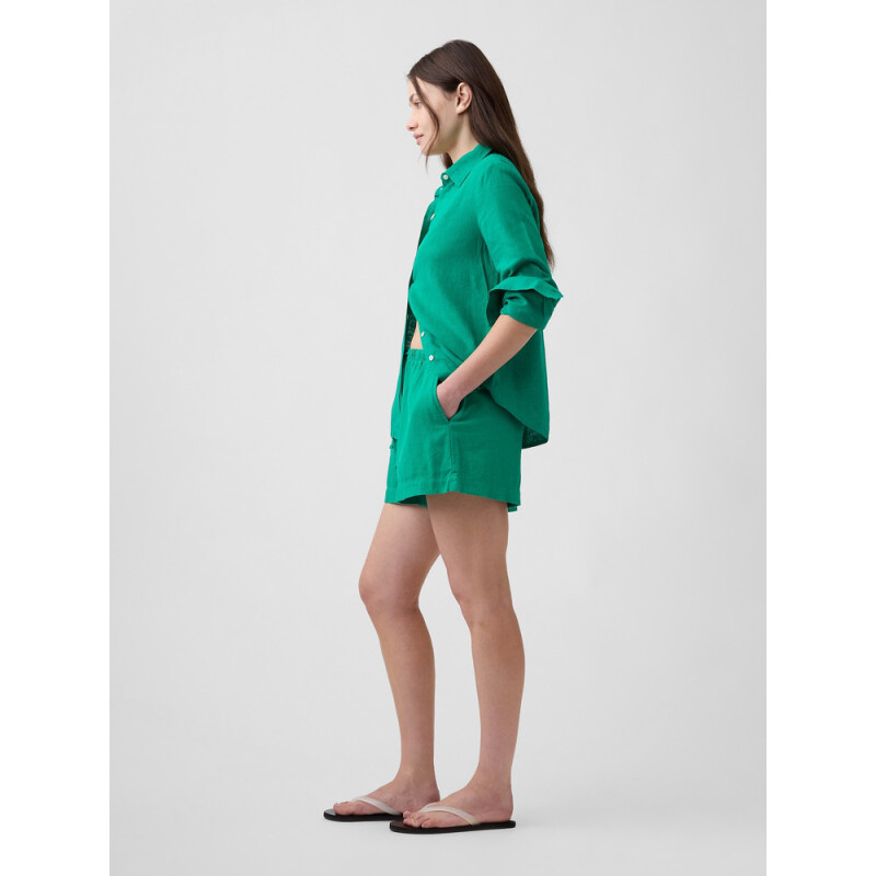 V-LINEN 4IN EASY SHORT DELUXE GREEN