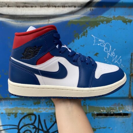 Championes Jordan Air Mid 1 White