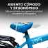 Bicicleta Infantil XMZ Rodado12 Canasto Parrilla Guardabarro Celeste 1