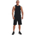 UA LEFT CHEST CUT OFF TANK-BLU BLK-001