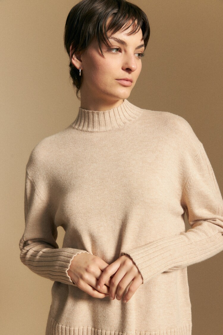 POLERA RAILEY Beige Melange