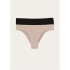 KIT COM 2 CALCINHAS FEM PRETO/BEGE