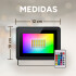 Foco Reflector Rgb Control Ip66 Exterior Interior 30 Led 30w Color Negro